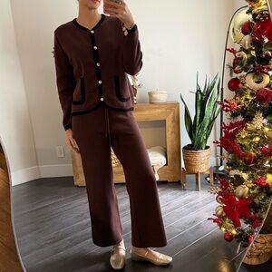Chic Women's Brown Wide Leg Pants & Jumpsuit